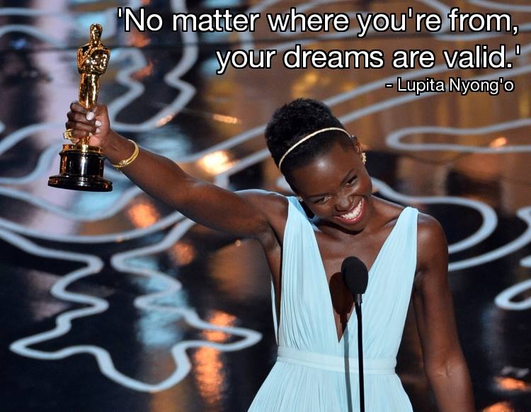 750px x 582px - Lupita Nyong'o's speech : Best Supporting Actress Oscar Winner